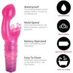 Butterfly Kiss Vibrator, G Spot And Clitoral Stimulator With 3 Speeds, Waterproof Butterfly Vibrator With Tickling Antennae, Soft Flexible Tpr, Battery Operated, Adult Sex Toy For Women