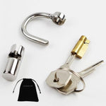 Titanium Pa Ring Locked Chastity Piercing Device with 5mm Lock Thickness