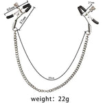 Red Nipple Clips Clamps And Nipple Suckers For Women/Men Adjustable Pressure Breast Clamps Stainless Steel Non Piercing Nipple Rings Decorative Clip Adult For Pleasure Toys