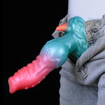 Dog Dildo, Realistic Thick Monster Dildos With Knot 7.3Inch Soft Silicone Penis Animal Fantasy Dildo With Suction Cup Anal Sex Toys For Women And Men Couples