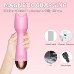 Adult Toys Clitoral Vibrator Wand With Rechargeable Battery Clit Stimulator Vibrators For Her Sex Toys Personal Wand Massager 10 Speeds Of Pleasure Quiet & Small Female Adult Toys,Cat'S Head-Pink
