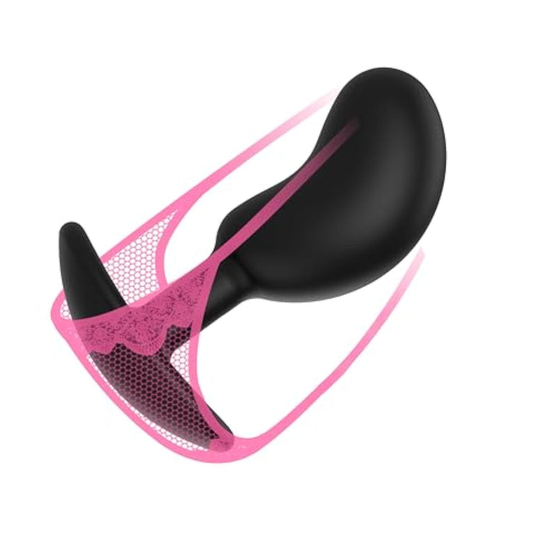 Portable Anal Plug Silicone Butt Plug, Men Stimulation Masturbation Anal Training Toys With Base, Sex Toys Comfortable Long-Term Wear (L)
