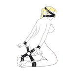Bdsm Bondage Restraint Sex Toysm, Straps Set With Handcuffs Ankle Cuffs Blindfold, Adult Bdsm Bondage Restraints Kit, Adult Kinky Bondage Rope Toy For Men Women And Couples Foreplay