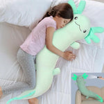 Giant Axolotl Plush Stuffed Animal,Big Axolotl Plush Pillow Toy For Kids Girl Boy,Jumbo Stuffed Salamander Body Pillow Toy Glow In The Dark, Holiday Birthday Party Decor Green