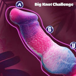 Monster Realistic Thick Dildo - 9.37" Big Knot With Strong Suction Cup, Huge Anal Silicone Dragon For Women, Soft Giant Prostate Massager Adult Sex Toys For Women Men