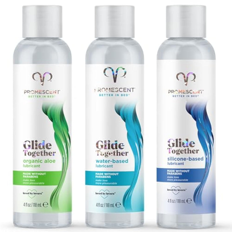 Organic Aloe Lube For Sex With Natural Ingredients + Premium Silicone Sex Gel + Premium Water Based Lube, Couple Pack For Sex
