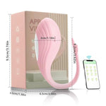 Powerful G Spot Vibrator With Long Distance App Remote Control, Waterproof Rechargerable Adult Sex Toys For Women Couple More Than 9 Vibrations, Cute Fun Female Toy Wearable, Pink