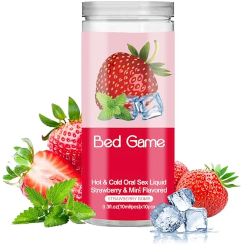 Strawberry Mint Refreshing Mouthwash Strips | 10-Count Travel-Friendly Oral Care (Strawberry & Mint)