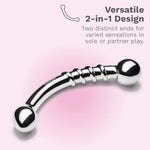 Bow Stainless Steel G-Spot Massager - Adult Sex Toys, Sexual Pleasure Tools For Women