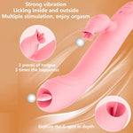Vibrator Thrusting Dildo For Women-G Spot Vibrator Clitoral Stimulator Sex Toys Thrusting Vibrator With 7 Vibration 7 Thrust Mode,Vibrators Adult Sex Toy With Licking,Swinging,Heating,Waterproof