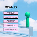 Bean Mini Vibrator for Women, Pocket Size, Mint