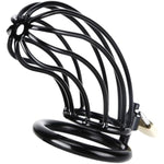 Male Chastity Cage - Large Metal Cock Cage Chastity Device Locked With 3 Sizes Rings And 2 Keys, Adult Sex Toys & Games For Men Penis Exercise And Abstinence, Black