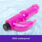 Rabbit Vibrator - 5.5 Inch Beginner Friendly G Spot Vibrator For Women - Easy To Use Dual Stimulation Adult Sex Toy - Waterproof - Pink