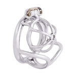 Male Chastity Device Small 304 Steel Stainless Comfortable Ergonomic Design Closed Ring Cock Cage Men B050 (1.97 Inch / 50Mm)