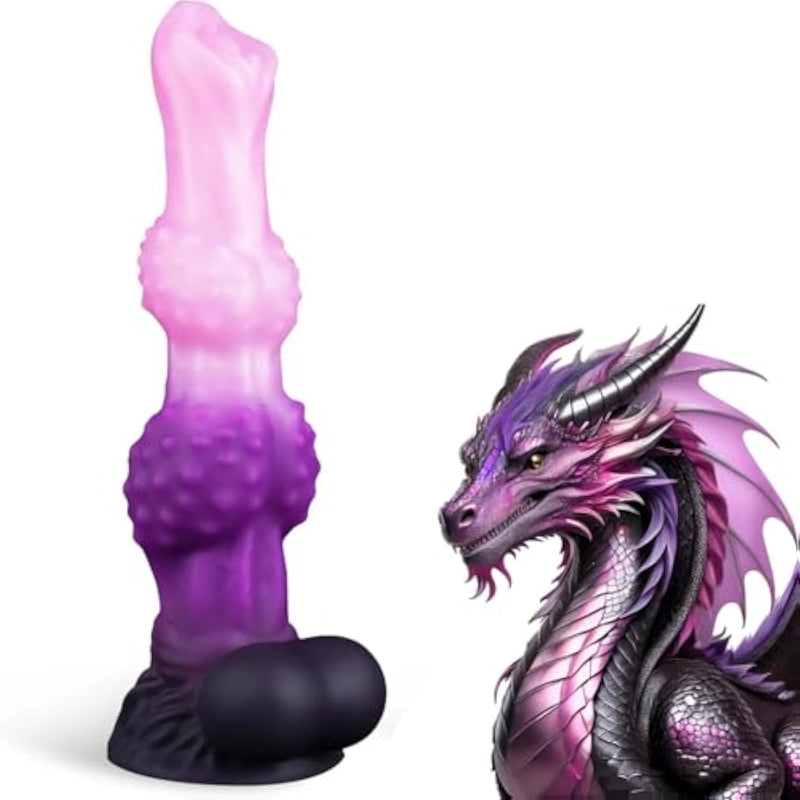 10" Monster Dildo With 2 Knots Fantasy Horse Dildos Big Knots Huge Dragon Dildo Thick Anal Dong With Strong Suction Cup Dog Knotted Penis For Women Sex Anal Toys For Men Gay, Adult Toys Women Men