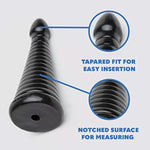 Doc Johnson TitanMen - Intimidator - Graduated Anal Stretcher - Vac-U-Lock and F-Machine Compatible - Anal Toy - Black