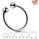 Metal Cock Ring Penis Rings 6 Piece Set Stainless Steelchastity Tightrope Locking Sperm Enhance Men’S Long-Lasting Couples Or Male Sex Toys