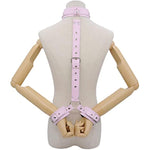 Bdsm Neck To Wrist Restraints Bondage Set Sexy Toys Slave Frisky Beginner Female Restraints Kit Props Collar Back Handcuffs Couple Sm Sex Game Tool With Adjustable Straps Bed Adults Play(Pink)