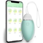 G-Spot Stimulator Egg Vibrator Egg App Remote Control Clitorals Vibrator Women Sex Toys Silicone Massager For Women, Couple Sex Games, With 10 Vibration Modes Waterproof Stimulator (Green)