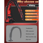 Tentacle Dildo Anal Sex Toys, 13.4" Liquid Silicone Fire Dragon Monster Dildo With Strong Suction Cup, Flexible Soft Butt Plug Prostate Massage Stimulation For Men And Women