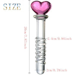 Glass Dildo Crystal Penis Glass Pleasure Wand Female Masturbator Sex Toy,Novelties Glass Dildo Crystal Penis Glass Wand G-Spot Stimulation Female Masturbator For Women And Couples(Style 4)
