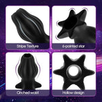 Silicone Hollow Tunnel Anal Plug,Hollow Peep Anal Dilator Enema Butt Plug Bdsm Games Adult Sex Toy?S?