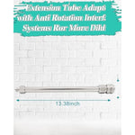 13.38" Extension Tube Adapter For Premium Sex Machine With 304 Stainless Steel Anti-Rotation System Self Lock (L 13.38" Extension Tube)