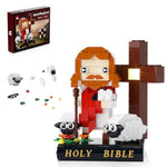 Jesus Building Block Sets,Holy Bible Building Set,The Shepherd God,Jesus Building Brick Set,Bible Story,Jesus Figures Builiding Set,Easter, Christmas,Christian Gift For Adults And Kids Age 6+(338Pcs)