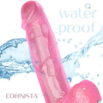 Derek - 8" Dildo With Suction Cup (Pink)