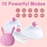 Nipple Toys Sex Toy for Women, Clit Sucker Nipple Vibrators for Clitoral Nipple Massager, Vibrating Nipple Clamps, 3 IN 1 Nipple Stimulator Nipple Suckers Adult Sex Toys for Women Couples Sex Pleasure