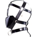 Adjustabale Leather Restraint Head Harness Maskss Breathable Mouth Ball Sm Mouth Gag Sex Toys