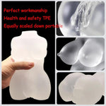 2.47Lb Realistic Clear Small Torso Sex Doll,Transparent Sex Love Doll With Pocket Pussy Vaginal Anal,Lifelike Tpe Male Masturbator,Mini Real Solid Dolls For Sex,Adult Sex Toy For Men With Boobs Butt