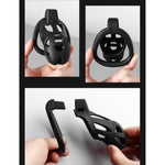 Male Chastity Device Cock Cage,Breathable Chastity Lock 3D Penis Cage Resin Cock Cage Chastity Device Set With 3 Different Size Rings Adult Sex Toys For Penis Exercise (M)