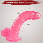 10 Inch Pink Dildo Big Dildos, Soft Realistic Huge Dildo With Strong Suction Cup For Hands-Free And Anal Play, Big G-Spot Dildo Anal Sex Toys For Women And Couple