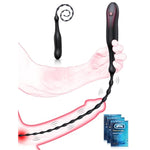 Vibrating Urethral Sound Sex Toys For Male Mens, Penis Vibrator Urethra Plug Vibrators 10.6" Insertable Length Cock Dilators, Penis Stimulator Adult Sex Toy Discreet Beginner Anal Beads Vibrator