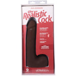 Doc Johnson The Realistic Dildo- 9 Inch ULTRASKYN with Removable Vac-U-Lock Suction Cup - F-Machine and Harness Compatible - for Adults Only, Chocolate