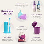Menstrual Cups, Period Cup for Women, Menstrual Cup Cleaner & Applicator