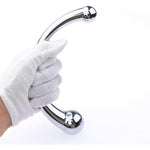 Double Ended Dildo Metal Wand, Sex Toy For G-Spot, P-Spot & Anal Plug (Medium)