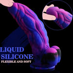 9.5'' Huge Fantasy Realistic Dildo,2.4'' In Diameter Thick G-Spot Dildo,Soft Silicone Anal Dildo With Powerful Suction Cup,Adult Sex Toys For Women Men Gay Couple For Clitoral Vaginal Anal Stimulation