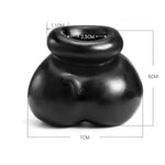 Silicone Scrotum Ballsack Testicle Bondage Male Bull Bag Ball Stretcher Scrotum Chastity Device For Adults Sex Toys (Clear)