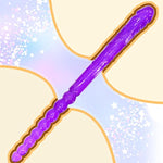Double Ended Dildo 18.89 Inch Dong Anal Beads With Veins And Glans For Anal Vagina Stimulation Double Side Penis Cock Massager Sex Toy For Lesbian Men Women Purple
