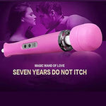 Powerful Handheld Massager with Strong Vibrations,Vibrator,Waterproof Clitoral Stimulator,Softer and Flexible, Rotating Dildo Vibrator for Men, Women & Couple(Pink)