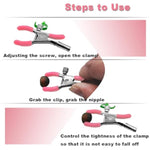Nipple Clamps,Nipple Clamps For Pulling,Adjustable Nipple Clamp For Women And Men, Metal Nipple Clips Non Piercing,Nipple Clamps With Chain For Nipple Decoration,Nipple Clip With Bell (Pink Bow)