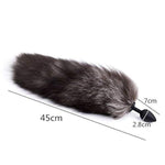 Butt Plug Fox Tail +10 Speeds Bullet Vibrator,Ultra Soft & Realistic Faux Fur Tail For Cosplay, Perfect Anal Butt Plug Adult Sex Toys For Beginner Women Men Couple