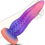 9.6" Tentacle Dildo Fantasy Octopus Dildo, Glowing In The Dark Giant Monster Sex Toy, Silicone Alien Animal Penis With Strong Suction Cup For Riding And Hand-Free Play, Adult Sex Toys For Women Men