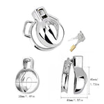 Sissy Chastity Cage Male Chastity Device Steel Chastity Cage With Belt Simulated Vagina Style Bdsm Bondage Penis Cage Sex Furniture (45Mm/1.77In)