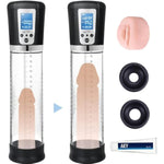 Electric Penis Enlargement Vacuum Pump, 4 Suction Strengths, Rechargeable Automatic High Vacuum Penis Enlargement Extension Pump, Male Couple'S Toys, Comes With Pocket Cat (Upgraded Large)