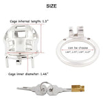 Large Short Male Chastity Device Stainless Steel Cock Cage Sex Toys For Men J14540 40Mm