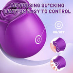 Rose Toys for Women, Sucking Couple's Sex Toys Purple Rose Vibrator Clitoral Nipple Stimulator with 10 Modes, G Spot Vibrator Rose Sucker, Personal Massager for Couples