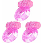 3Pcs Mini Vibrating Cock Ring With Bullet Vibrator, Rabbit Vibrator Penis Ring Vibrating Sex Rings Delay Stimulator Mens Couples Male Sex Toys